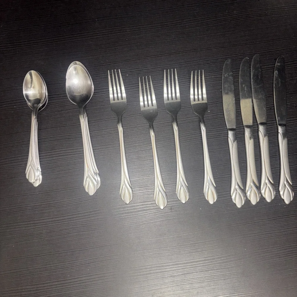 Hampton Silversmiths Stainless Flatware Set of 15